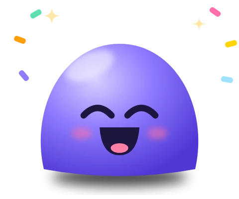 Mo, PocketSnip's character, cheering